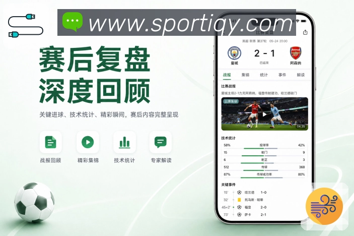 爱奇艺体育App亮点展示:赛况摘要、中途补进度、事件时间线与热评内容